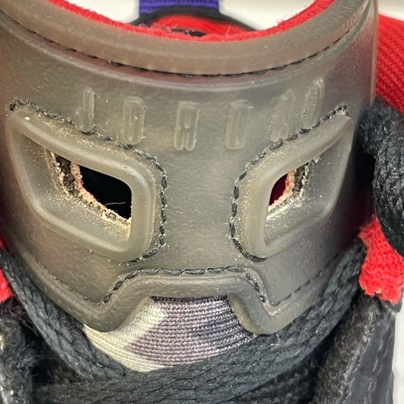 Jordan jump man MVP Kids Black and Red High-Top Sneakers boys sz 11c - Picture 5 of 9